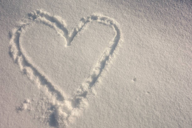 Heart Shape drawn on a Snow Frozen Car Window (XXXL)