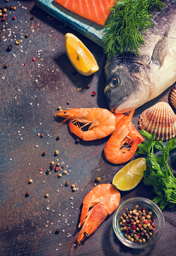 Fresh Seafood Background
