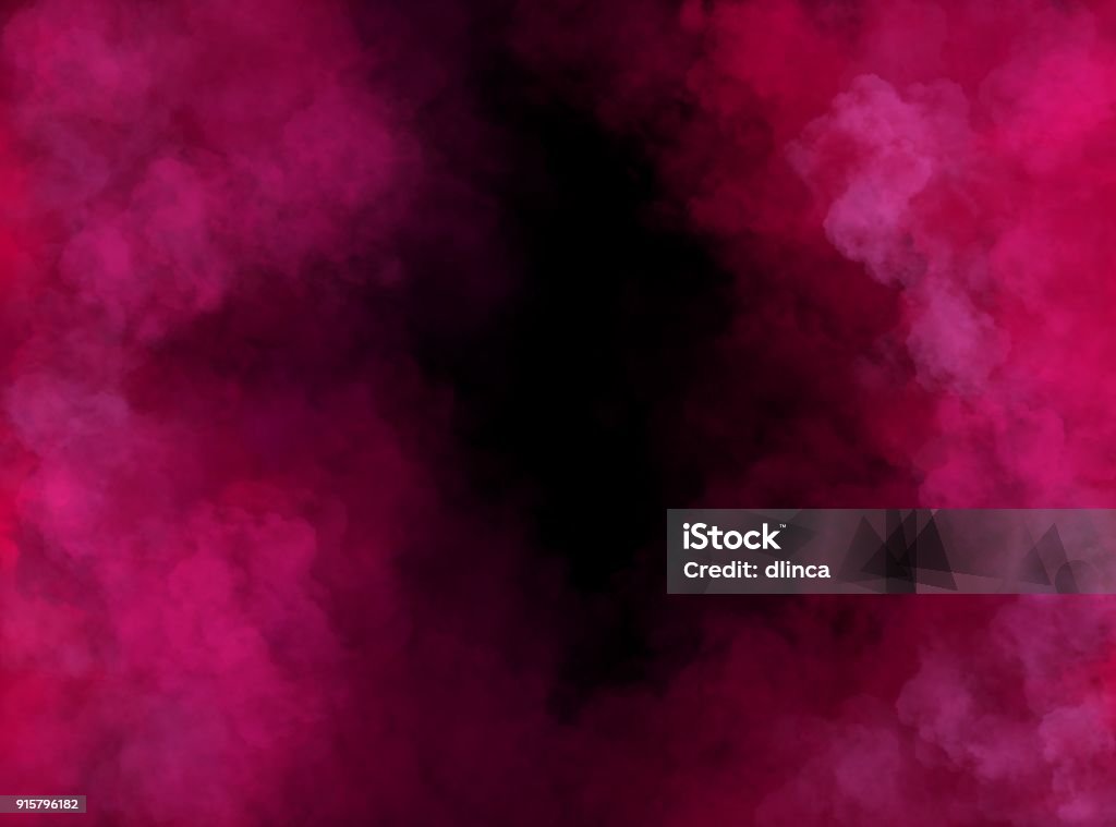 Abstract Pink and Black Cloudy Painting with Brush Strokes Pink Color Stock Photo