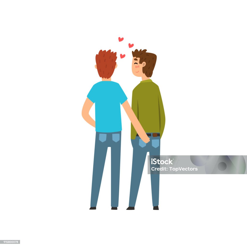Ilustración de Pareja Gay Los Hombres De Lgbt En Amor Vector De Dibujos  Animados Vista Ilustración De Nuevo y más Vectores Libres de Derechos de  Adulto - iStock