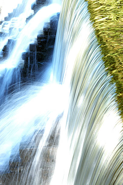 Waterfall Reflections stock photo