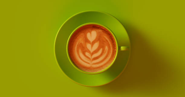 istock Olive Green Coffee Cup Cappuccino 915806554