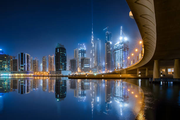 istock The Business Bay in Dubai during night 915806722