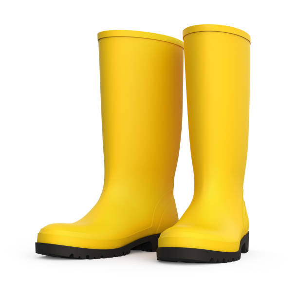 Rubber boots stock photo