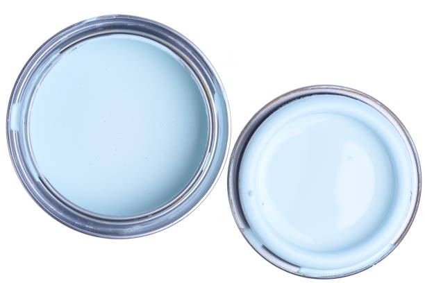 istock Tin of Mint Paint Top View 915826772