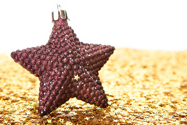 istock violet star bauble on stars background 91583430