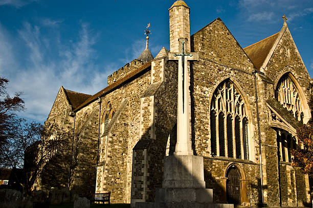 St Mary's Church, Rye, a Sussex - foto de acervo