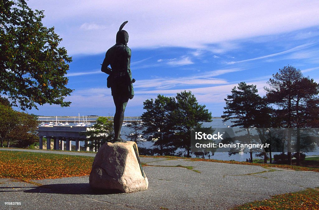 Massasoit statua - Zbiór zdjęć royalty-free (Statua)