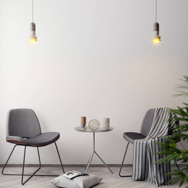 istock Mockup Poster in the interior, 3D illustration of a modern design 915838004
