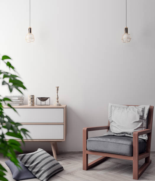 istock Mockup Poster in the interior, 3D illustration of a modern design 915838146