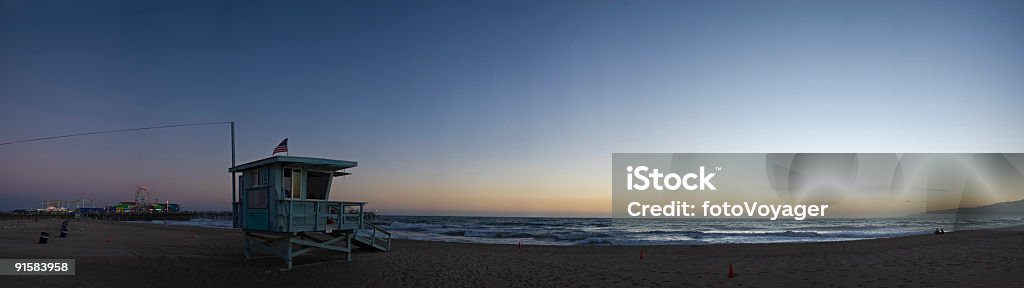 Pôr-do-sol da costa do Pacífico - Foto de stock de Venice Beach royalty-free