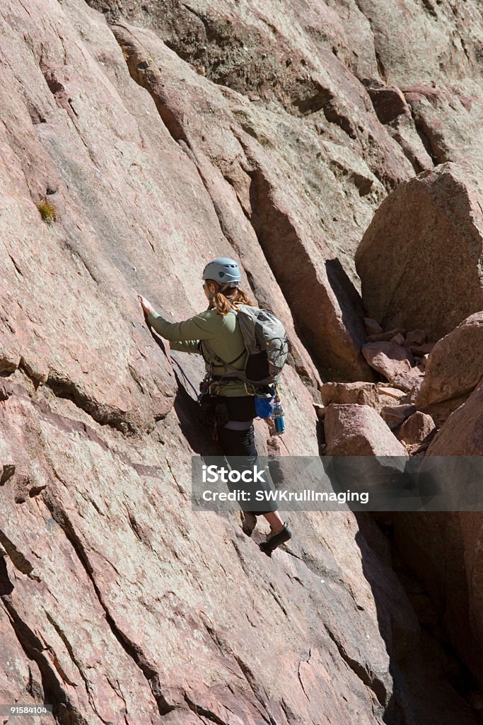 Mountain Climber di El Dorado Canyon State Park, in Colorado - Foto stock royalty-free di Adulto