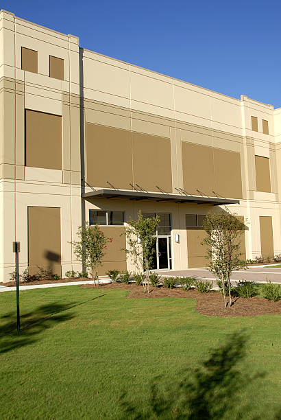 istock Front Facade of New Commercial Building 91584603