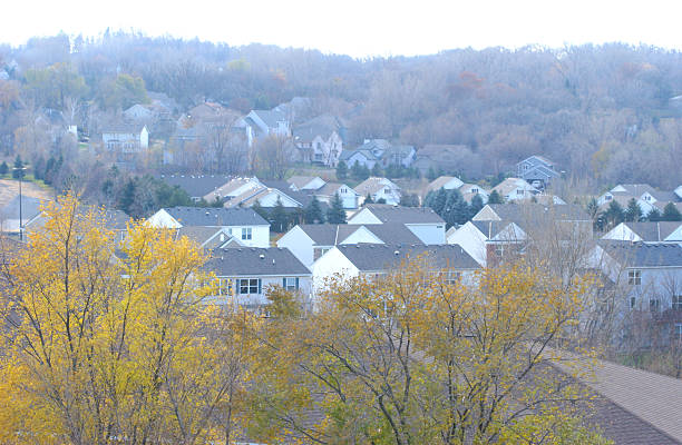 Hazy Autumn Day stock photo