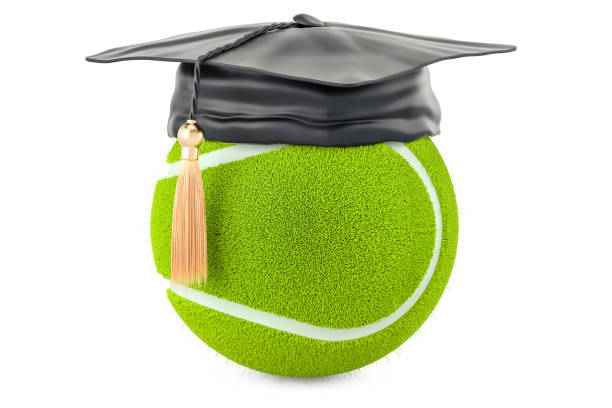 istock Tennis, sport education concept. 3D rendering isolated on white background 915849958