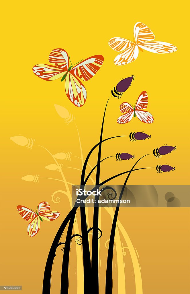 Late Summer  Agricultural Field stock illustration