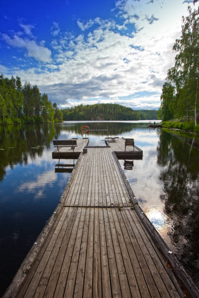 istock The mooring on the forest lake. Finland 915858190
