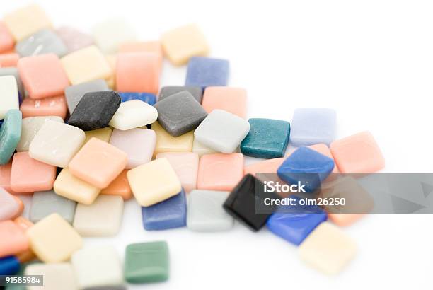Multicolored Pastel Mosaic Tiles Stock Photo - Download Image Now - Above, Blurred Motion, Close-up