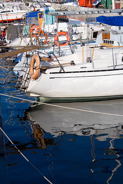 istock Yachts in marina 91587373
