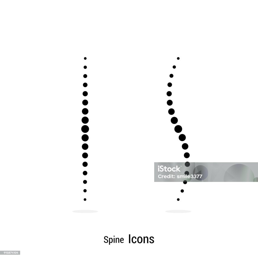 Spine Vector Icon Spine - Body Part stock vector