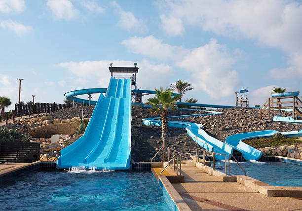 istock slides in water park 91588205