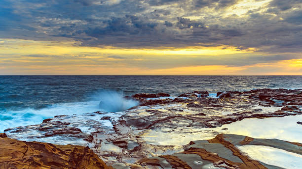 istock Sunrise Seascape and Rock Platform 915883754