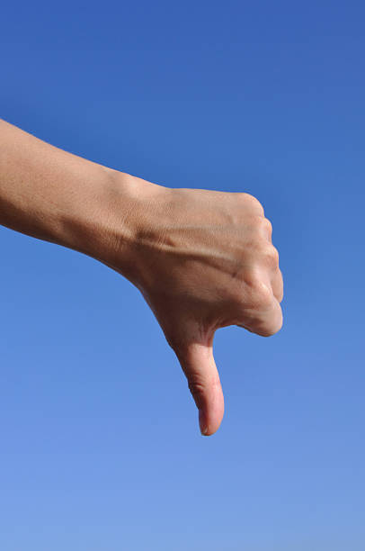 istock Woman hand - thumb down 91589221