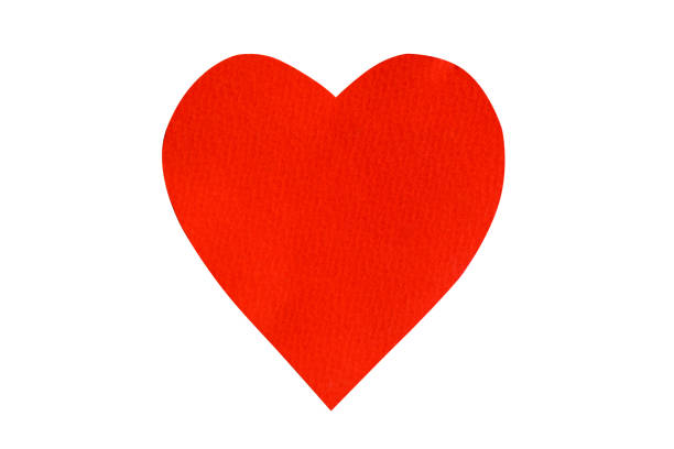 istock Big red heart paper isolate on white background. valentines day concept. 915896062