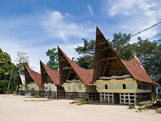 istock Toba Batak house Sumatra 91590067