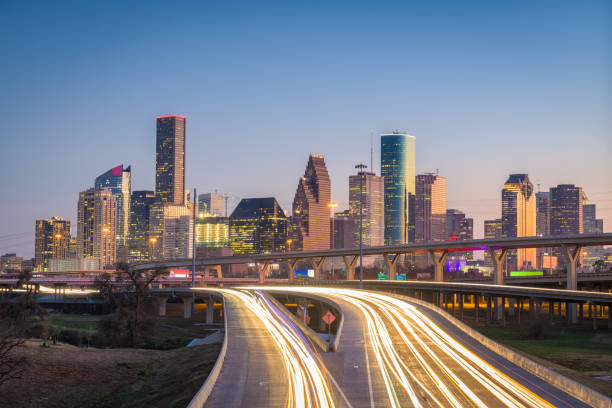 istock Houston, Texas, USA Skyline and Highway 915911046