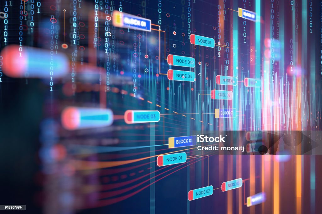 Digital Code Number Abstract Technology Background Stock Photo ...