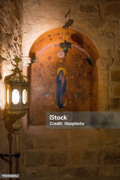 Fontfroide Abbey Stock Photo - Download Image Now - Abbey - Monastery, Virgin Mary, Close-up