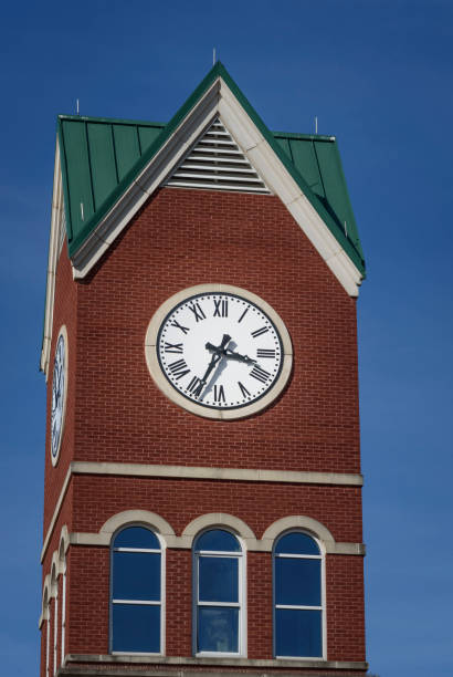 istock Big clock tower in Cumming Georgia 915952306