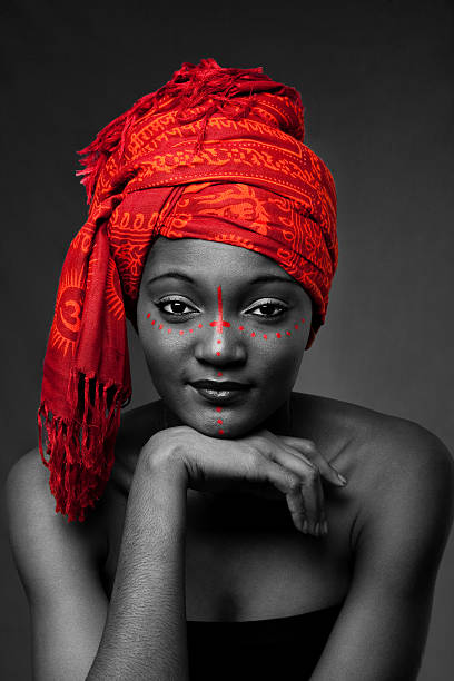 female red mannequin for dressmaker or taylor isolate on black background
