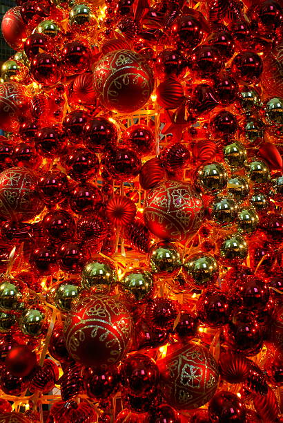 Christmas Baubles stock photo