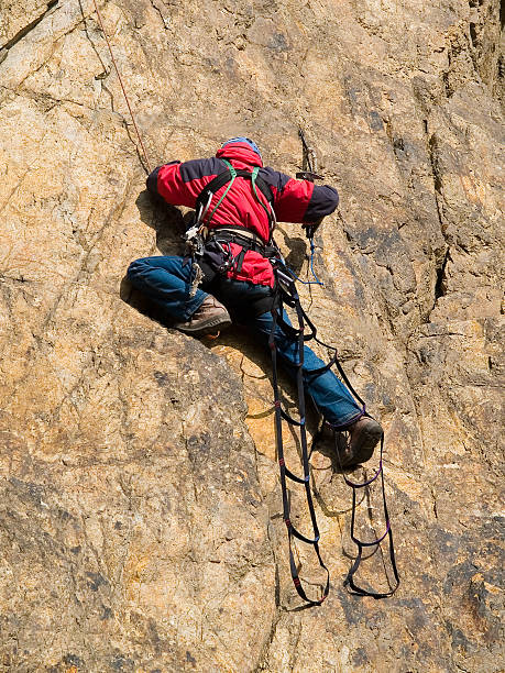 istock rock climber at ladder 91597339