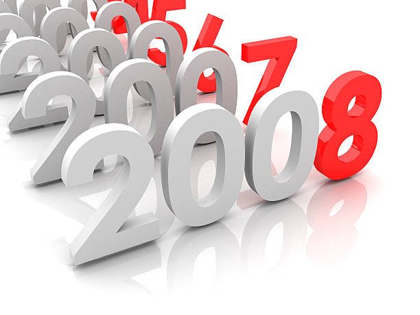 istock New year 2008 and old 2007,2006... 91597382