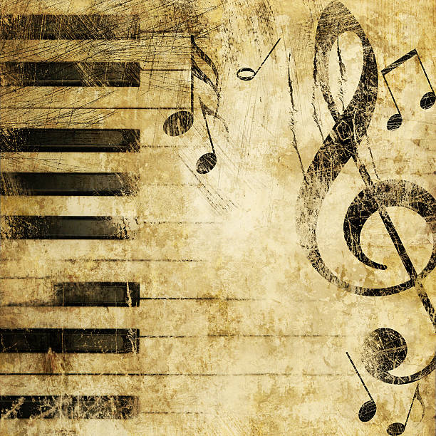 grunge music  musical note photos stock pictures, royalty-free photos & images