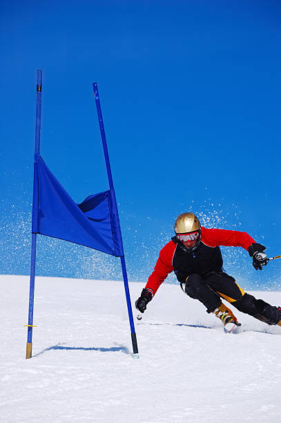 istock Slalom Ski racer 91597460