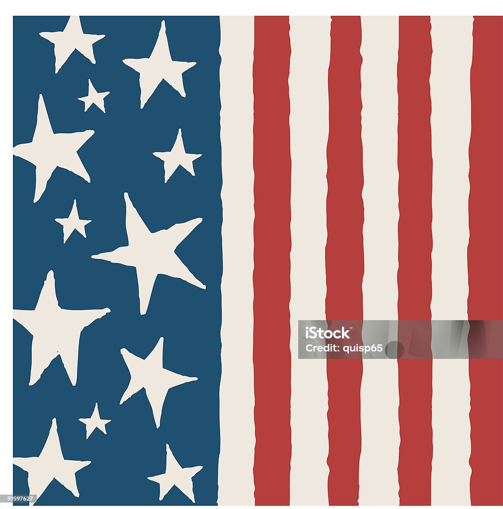 アメリカの国旗 - アメリカ合衆国のロイヤリティフリーストックイラストレーション