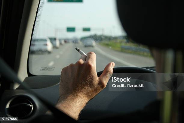 Drivingsmoking Stock Photo - Download Image Now - Boredom, Business Travel, Car