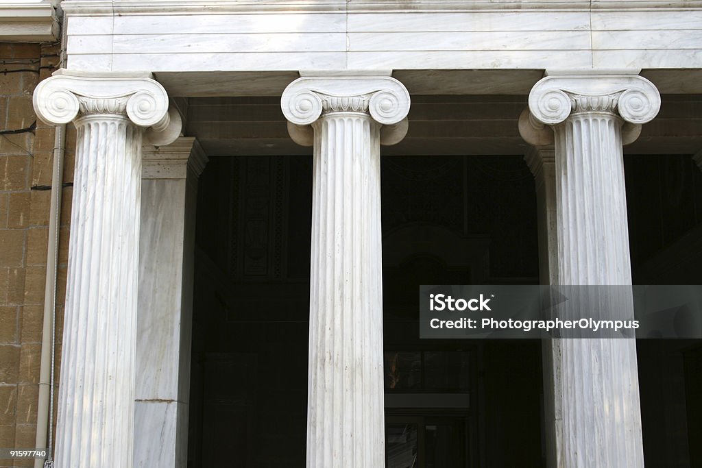 Three columns  Architectural Column Stock Photo