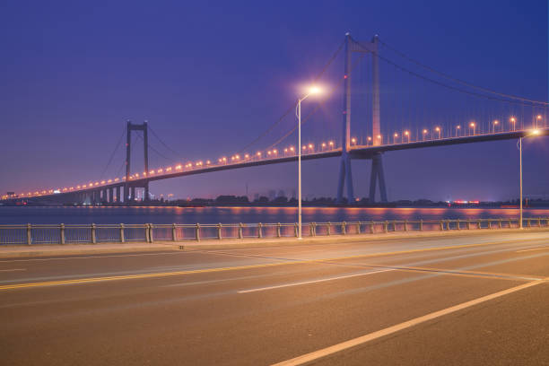 istock Yangtze river bridge and port scenery in China 915978364