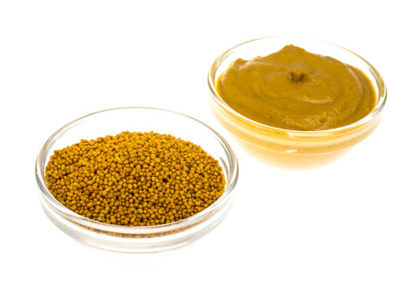 istock Spicy mustard in seeds and sauce 915979038