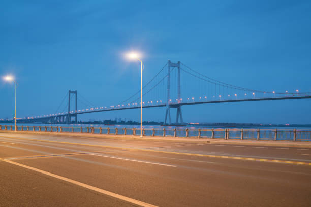 istock Yangtze river bridge and port scenery in China 915979546