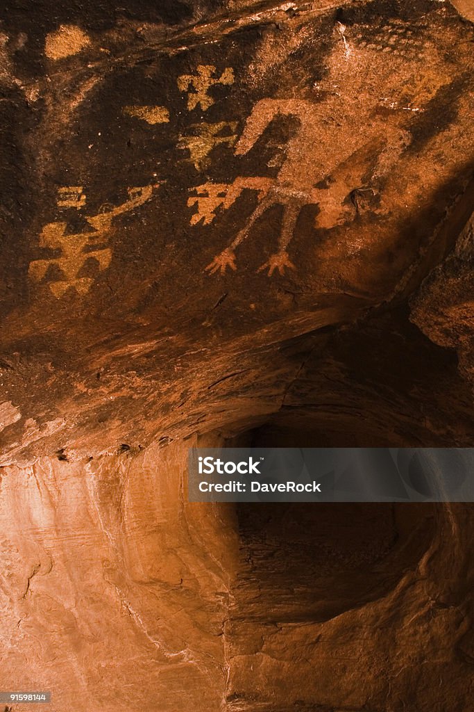 Piktogramme Cave Valley - Lizenzfrei Historisch Stock-Foto