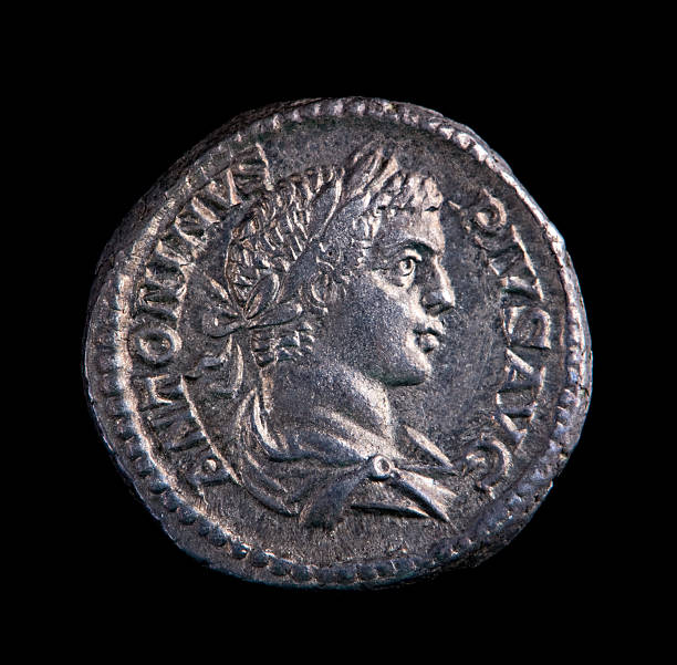 istock Roman Silver Coin - Antoninus 91598348