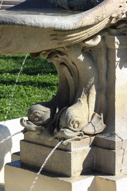historical fountain details ornaments and objects