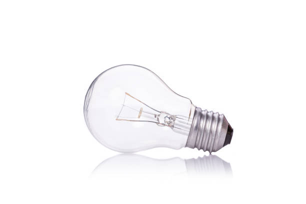 istock Clear home light bulbs. Studio shot isolated on white background 915985460