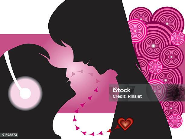 Couple Vecteurs libres de droits et plus d'images vectorielles de Adulte - Adulte, Amour, Cache-oreilles